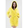 Dámský župan krátký s kapucí Citron - žlutá