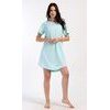Dámské domácí šaty s krátkým rukávem Wonderful - mentolová