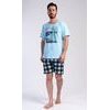 Pánské pyžamo šortky Wander - světle modrá