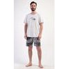 Pánské pyžamo šortky Explorer - světle šedá