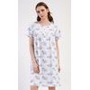 Dámská noční košile s krátkým rukávem Julie - modrá