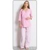 Dámské pyžamo dlouhé mateřské Lenka - růžová