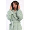Dámský župan dlouhý s kapucí Máta - mátová