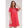 Dámská noční košile s krátkým rukávem Eliška - korálová