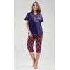Dámské pyžamo kapri Forever - tmavě modrá