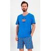 Pánské pyžamo šortky Bad crab - modrá