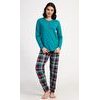 Dámské pyžamo dlouhé Love - petrolejová