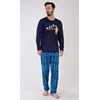 Pánské pyžamo dlouhé Filip - tmavě modrá