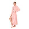 Dámský dlouhý župan se šálovým límcem FLORA světle růžová