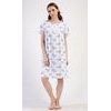 Dámská noční košile s krátkým rukávem Julie - modrá