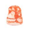 Zimní čepice pro děti oranžovo-bílá