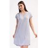 Dámská noční košile s krátkým rukávem Vločka - šedá