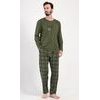 Pánské pyžamo dlouhé Sunshine paradise - khaki