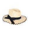 Klobouk letní dámský s černou mašlí