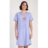 Dámská noční košile s krátkým rukávem Elizabeth - modrošedá