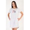 Dámské domácí šaty s krátkým rukávem Hey sunday - světle šedá
