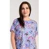 Dámská noční košile s krátkým rukávem Betty - modrošedá