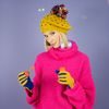 Dámské elegantní rukavice dvoubarevné