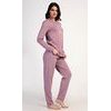 Dámské pyžamo dlouhé Emily - starorůžová