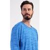 Pánská noční košile s dlouhým rukávem Sebastian - modrá