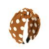 Čelenka s puntíky - hnědá