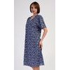 Dámská noční košile s krátkým rukávem Miriam - tmavě modrá