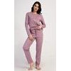 Dámské pyžamo dlouhé Emily - starorůžová