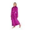 Dámský dlouhý hřejivý župan se šálovým límcem LILLY EXTRA fuchsiová