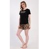 Dámské pyžamo šortky Femme - černá