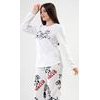 Dámské pyžamo dlouhé Sleep well - bílá