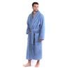 Unisex dlouhý župan se šálovým límcem ATHENA modrá