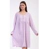 Dámská noční košile s dlouhým rukávem Julie - fialová
