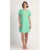 Dámská noční košile s krátkým rukávem Paula - zelená