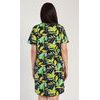 Dámská noční košile s krátkým rukávem Paulína - zelená