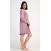 Dámské domácí šaty s tříčtvrtečním rukávem Emily - starorůžová