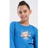 Dětské pyžamo dlouhé Méďa I love you - modrá