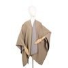 Pončo Eris - tmavobéžová