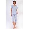 Dámské pyžamo kapri Nature - světle modrá