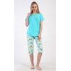 Dámské pyžamo kapri Papoušek - tyrkysová