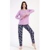 Dámské pyžamo dlouhé Violetta - fialová