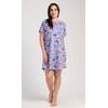 Dámská noční košile s krátkým rukávem Betty - modrošedá