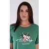 Dámská noční košile s krátkým rukávem Today is bautiful - smaragdová