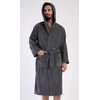 Pánský župan s kapucí Alex - antracitová