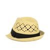 Klobouk trilby zdobený - béžový