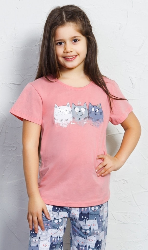 Dětské pyžamo kapri Tři kočky - lososová | Vienetta Secret | dívčí pyžama  krátká | dívčí pyžama, Dětská pyžama, Dětské | Perfektní Prádlo.cz |  Pohodlné noční prádlo, župany a spodní prádlo pro Váš perfektní den!