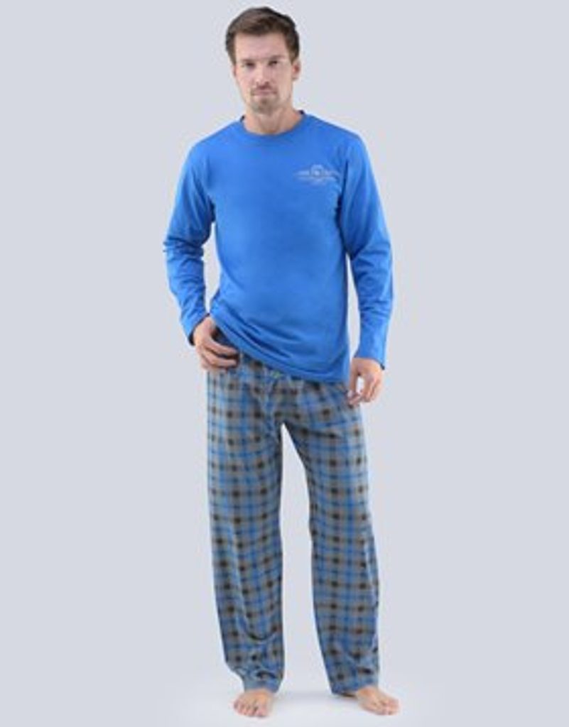 GINA pánské pyžamo dlouhé pánské, šité, s potiskem Pyžama 2018 79061P -  atlantic šedá | GINA | pyžama nadměrné velikosti | Pánská pyžama, Pánské |  Perfektní Prádlo.cz | Pohodlné noční prádlo, župany