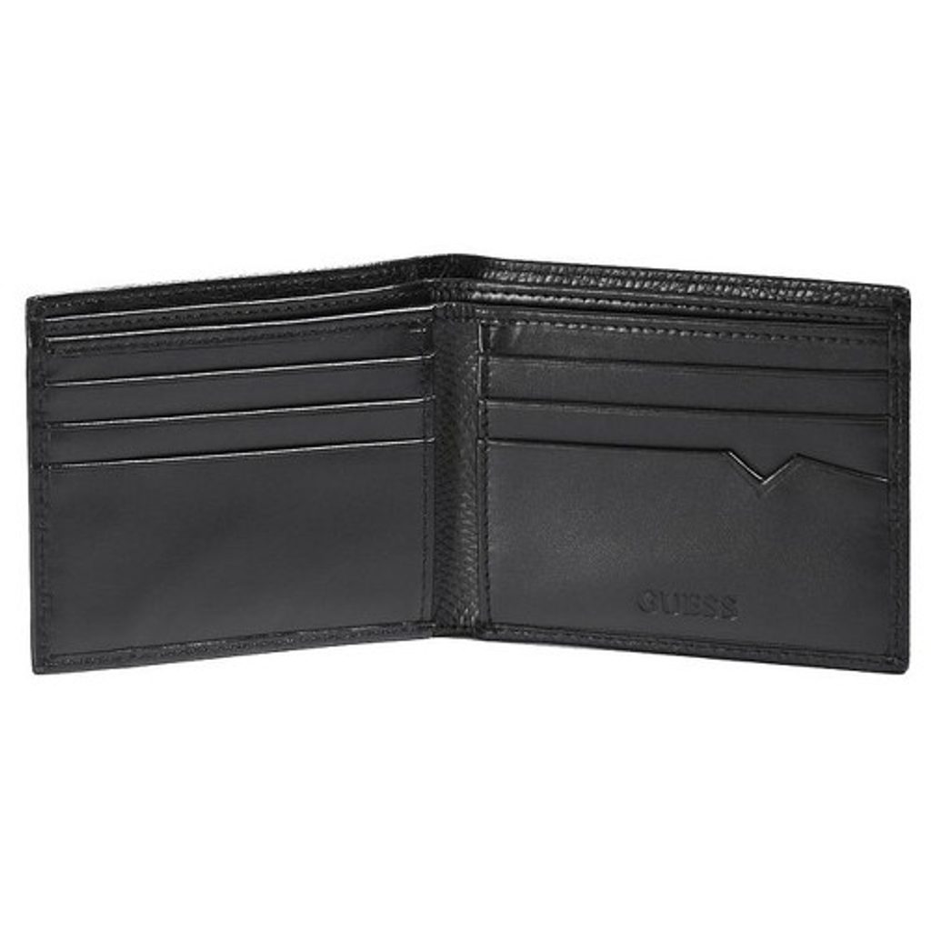 Pánská kožená černá peněženka Guess Leather Exotic Double Billfold Black |  Guess | pánské peněženky | peněženky, Doplňky | Perfektní Prádlo.cz |  Pohodlné noční prádlo, župany a spodní prádlo pro Váš perfektní den!