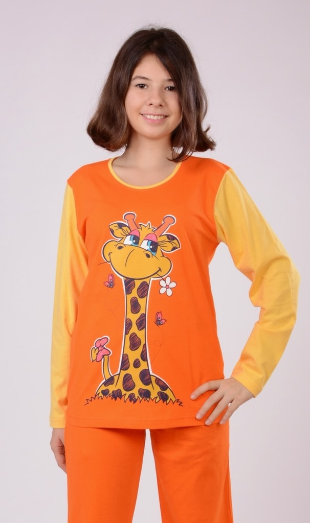 Dětské pyžamo dlouhé Žirafa - oranžová | Vienetta Kids | dívčí pyžama  dlouhá | dívčí pyžama, Dětská pyžama, Dětské | Perfektní Prádlo.cz |  Pohodlné noční prádlo, župany a spodní prádlo pro Váš perfektní den!