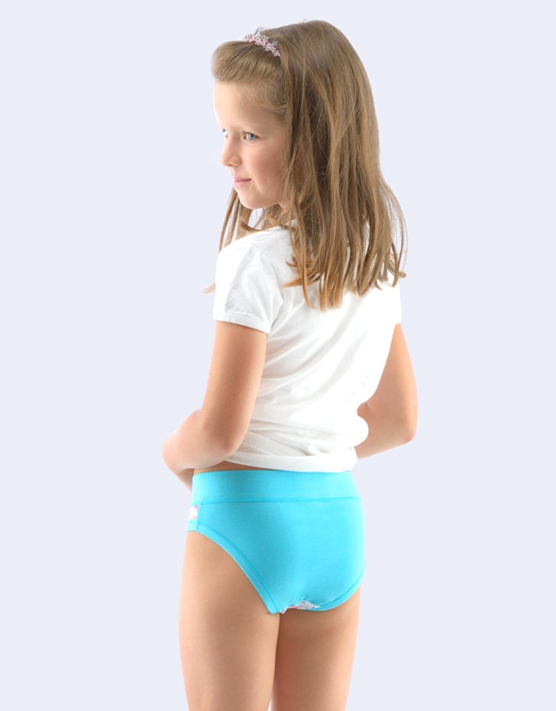 GINA dětské kalhotky klasické dívčí, úzký bok, šité, s potiskem 20021P -  tyrkysová bílá | GINA | dětské a dívčí kalhotky | dívčí spodní prádlo,  Dětské spodní prádlo, Dětské | Perfektní Prádlo.cz