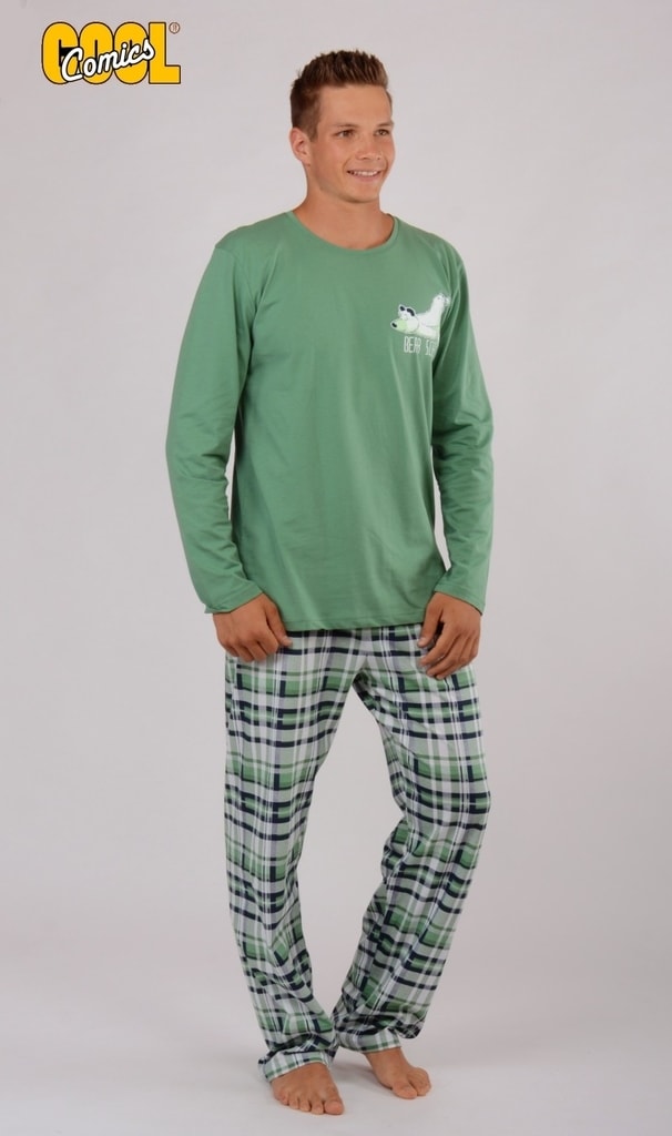 Pánské pyžamo dlouhé Cool Comics Medvěd ospalec - zelená | Cool Comics |  pyžamá s dlhým rukávom | Pánske pyžamá, Pánske | Perfektne-Pradlo.sk |  ...pro Váš perfektní pocit každý den